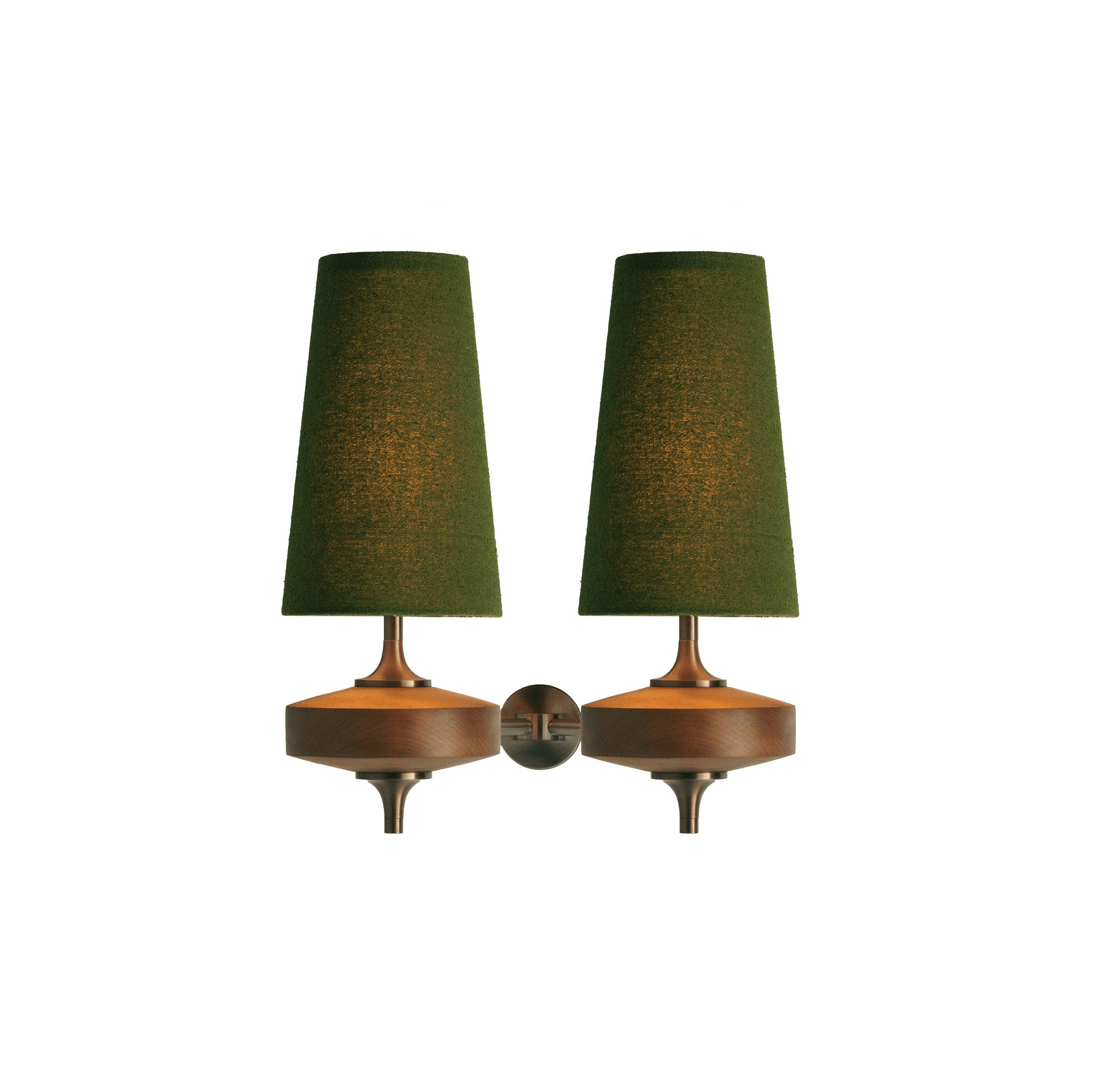 Hour Retro Wood Metal Wall Lamp – Elegant Fabric Accent Lighting for Living Spaces K1208