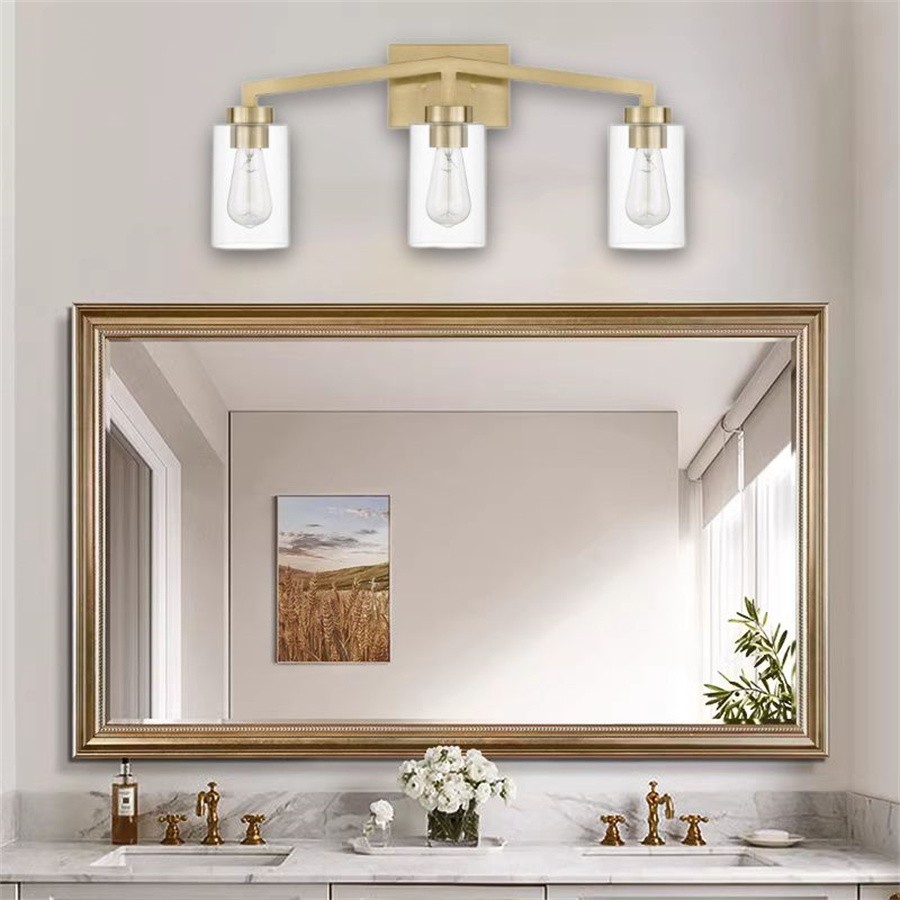 Industrial Cylindrical Brass Wall Lamp For Bathroom K105