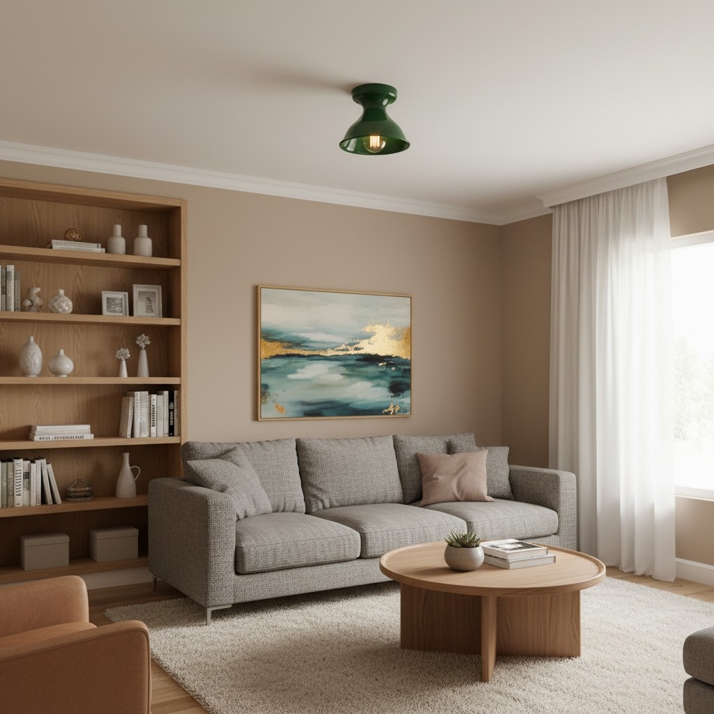 Dravin Bowl Ceramic Ceiling Light - Minimalist Colorful Ceiling Lamp for Kitchen K2351