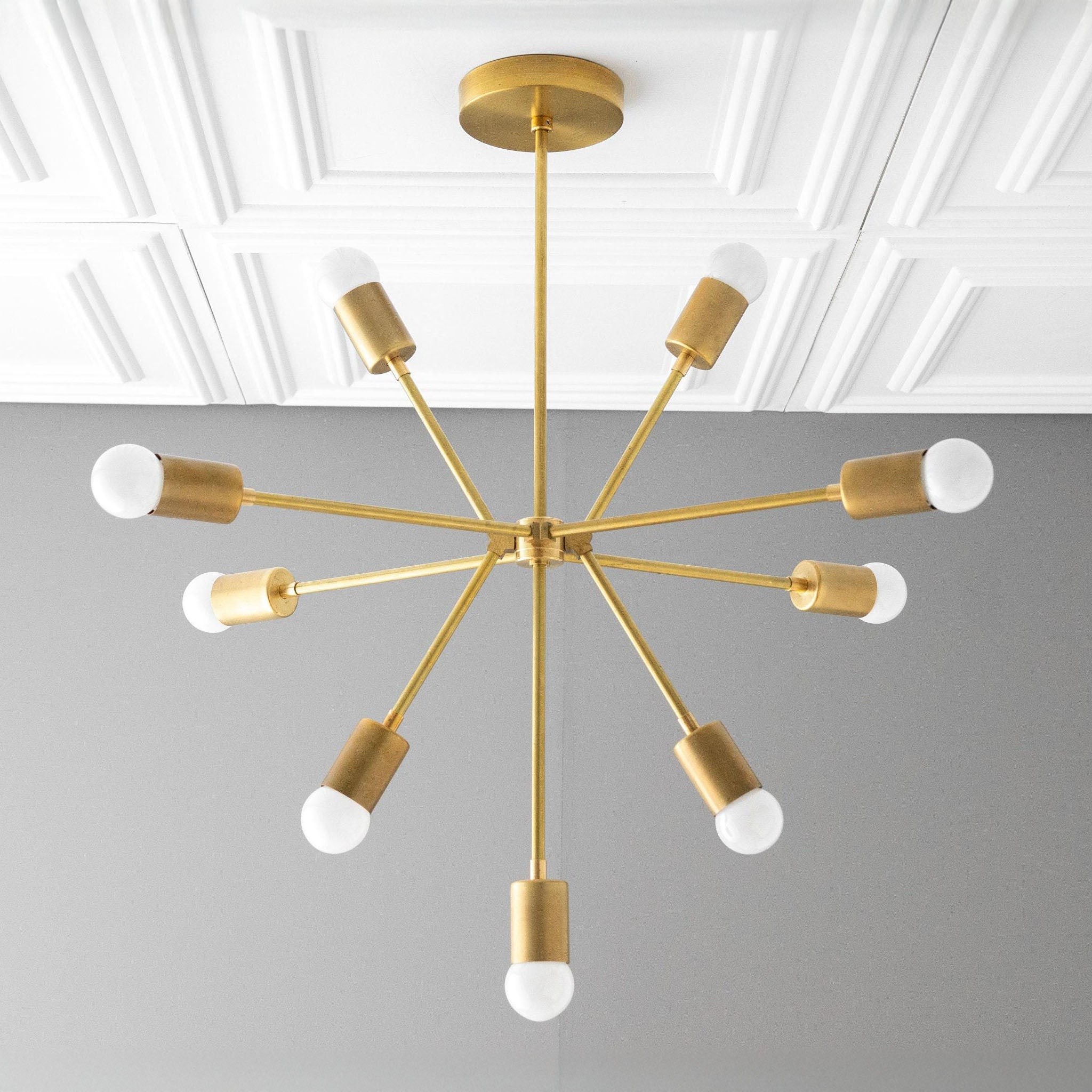 Mobilux Line Modern Chandelier - Mid Century Ceiling Light Fixture K1546