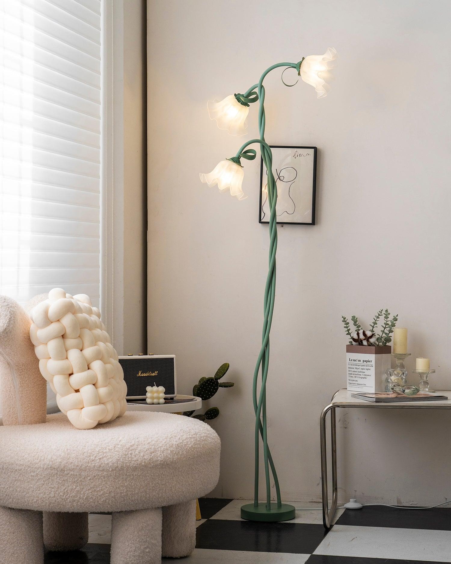 Creative Multi-Head Winding Flower Shape Floor Lamp K286
