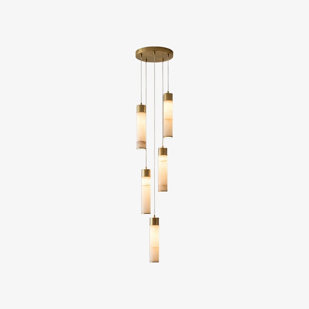 Solaryx Minimal Cylindrical Silhouette Pendant Light - Modern Style Lamp for Kitchen or Dining Room K2300