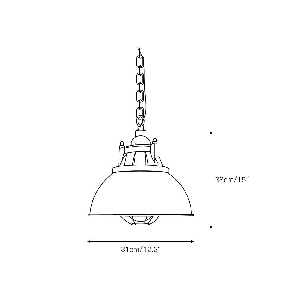 Bulkhead Cage Pendant Light D629