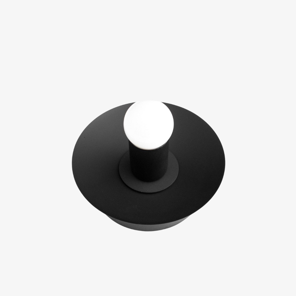 Radiro Globe Brass and Black Wall Light - Minimalist Scandinavian Sconce K1464