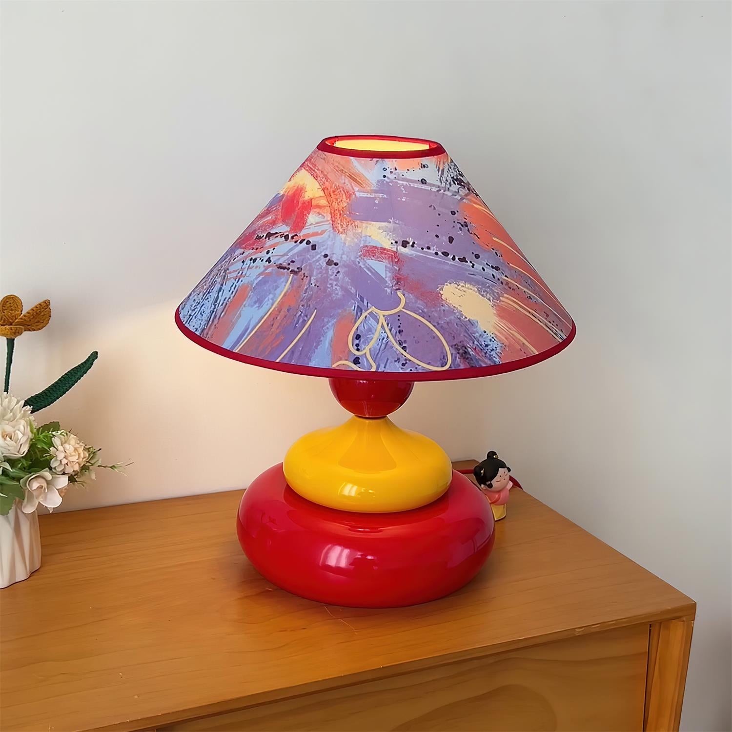 Retro Decorative Colorful Stacked Table Lamp K570
