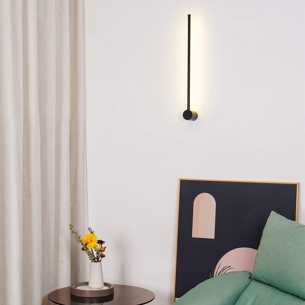 Nordic Architectural Style Linear LED Wall Lamp - Minimalist Light for Entryway or Living Room
