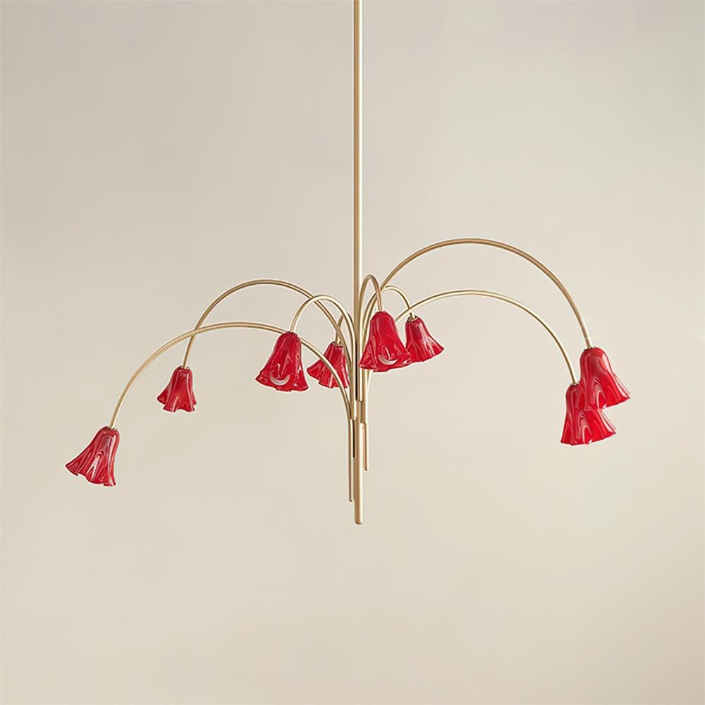 Bellina Artistic Glass Chandelier – Elegant Versatile Vera Lighting K1134