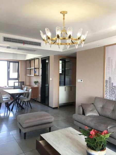 Modern Cystal Chandelier/Brass