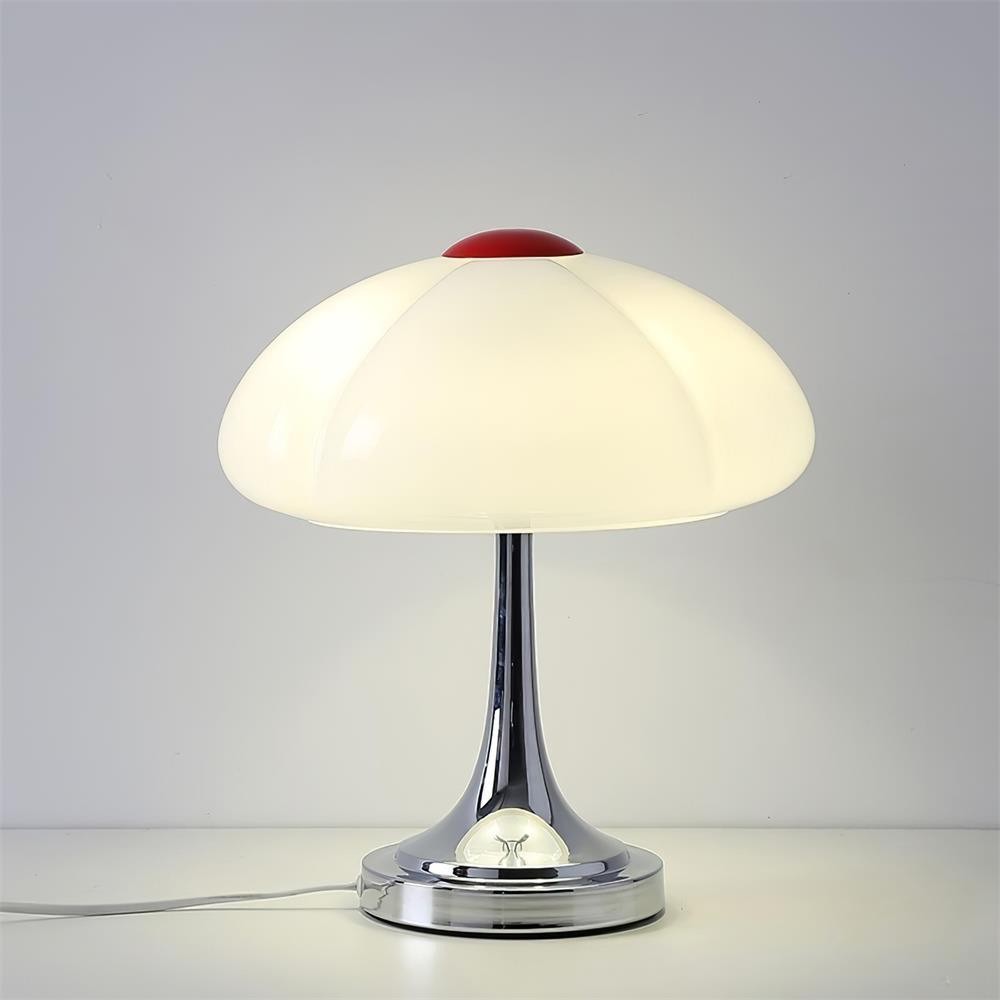 Cream Style Glass Mushroom Table Lamp K706