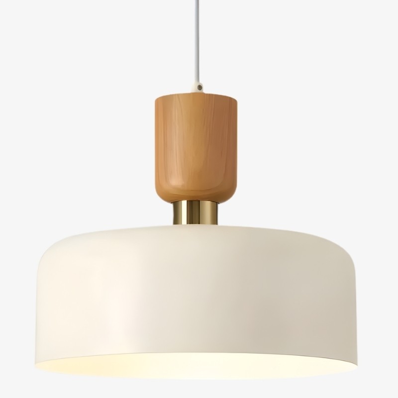 Nordic Double Layers Pendant Light - Minimalist Wood Metal Pendant For Kitchen K1123