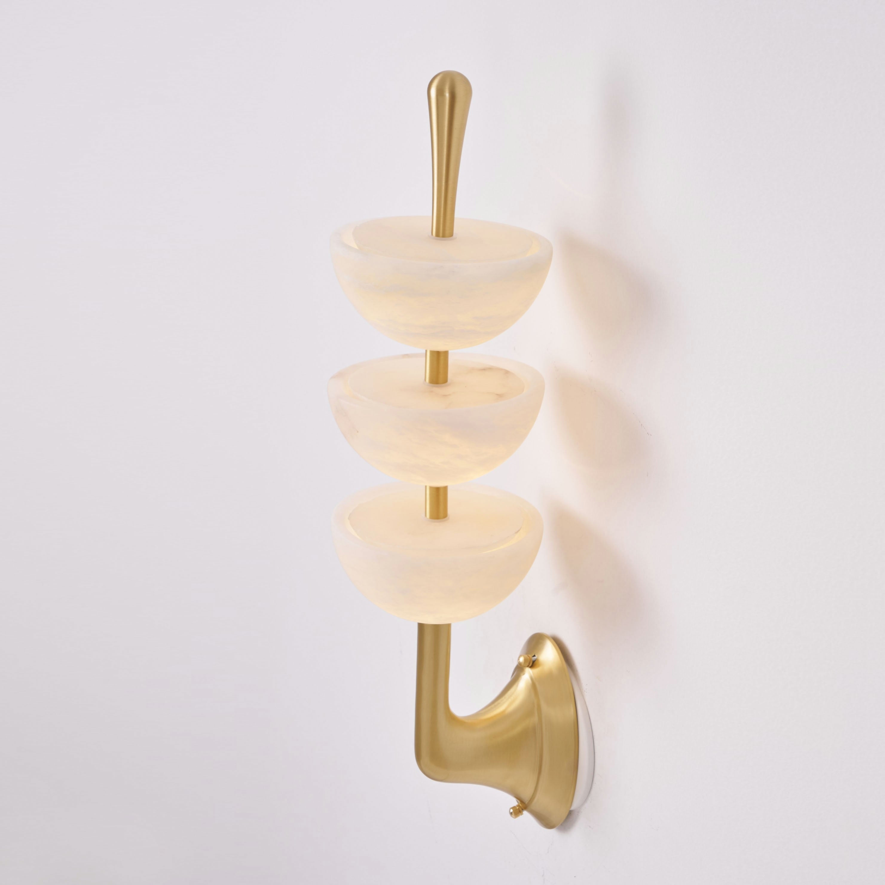 Triple Alabaster Wall Lamp D565