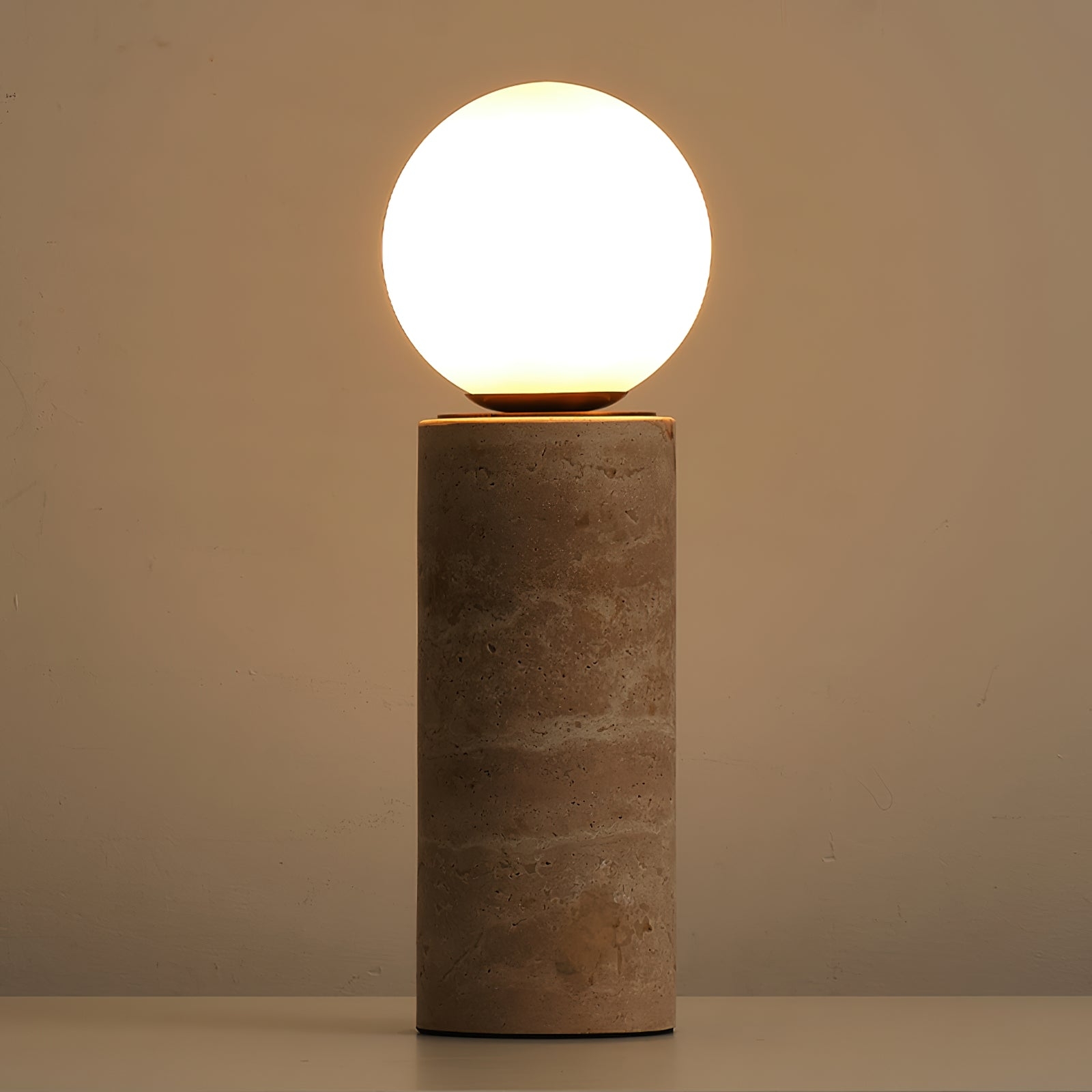 Core Travertine Table Lamp D645