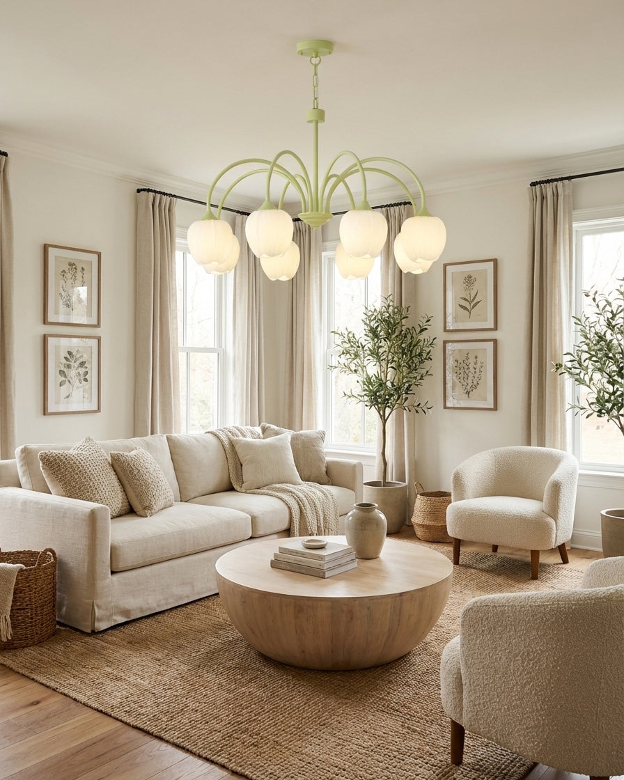 Tulip Matcha Chandelier D364