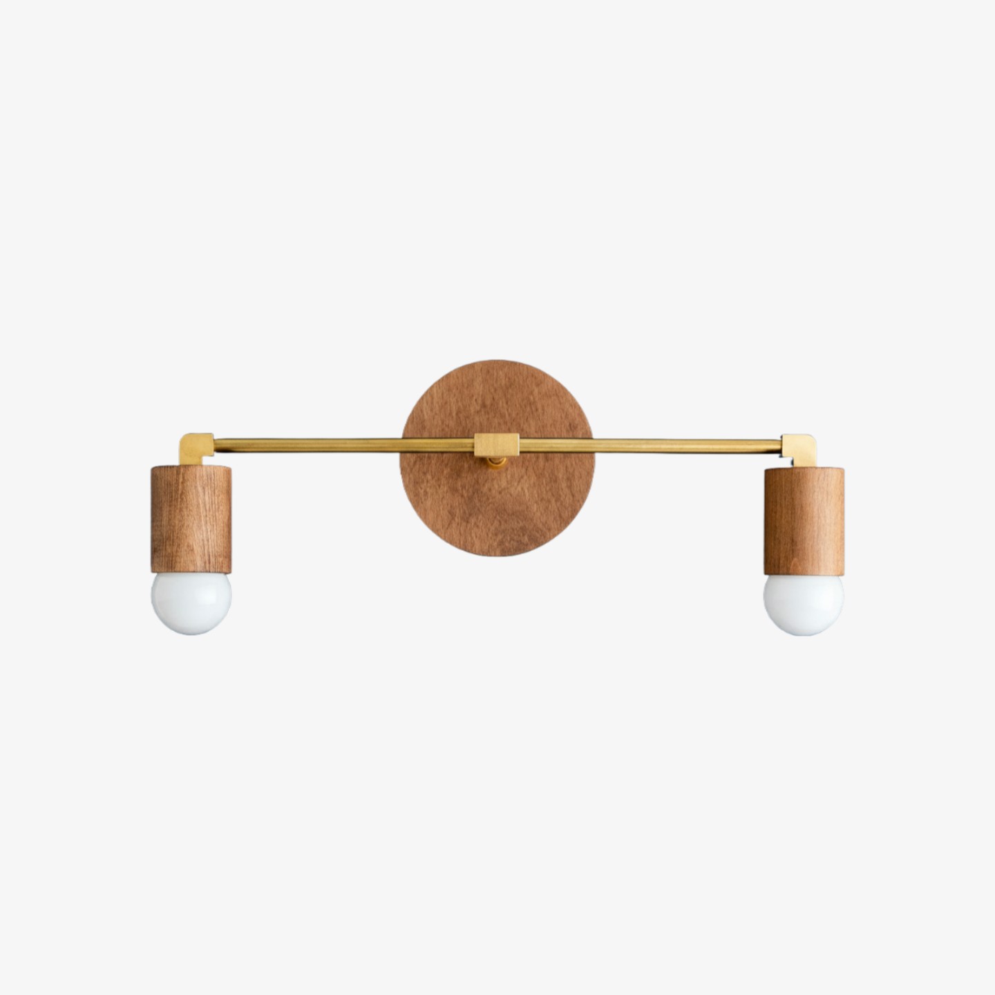 Mobilux Line Wood and Vanity Light - Bohemian Bathroom Lighting Fixture K1490