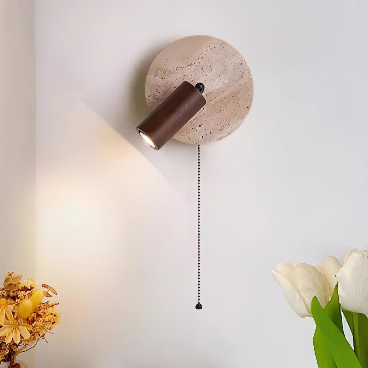 Vintage Yellow Travertine Wall Lamp K503