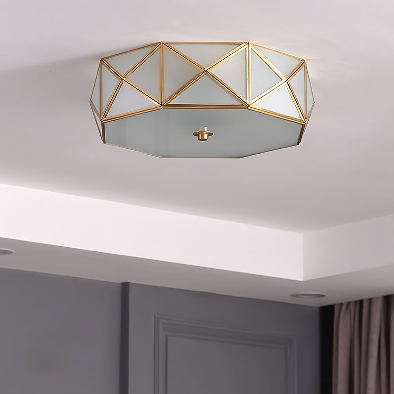 Geometric Shaped Flush Ceiling Light K402