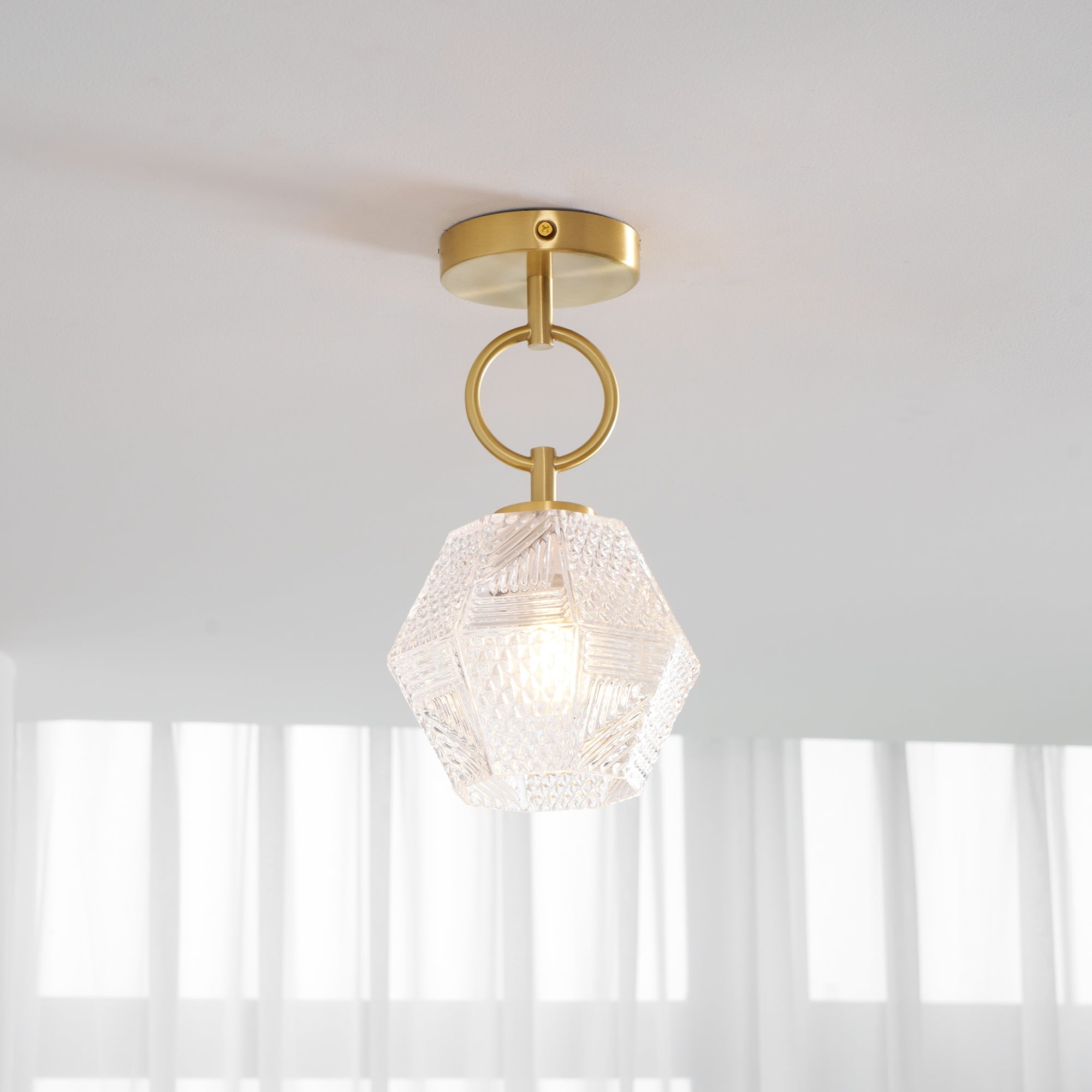 Diamond Cut Art Deco Ceiling Light K1006