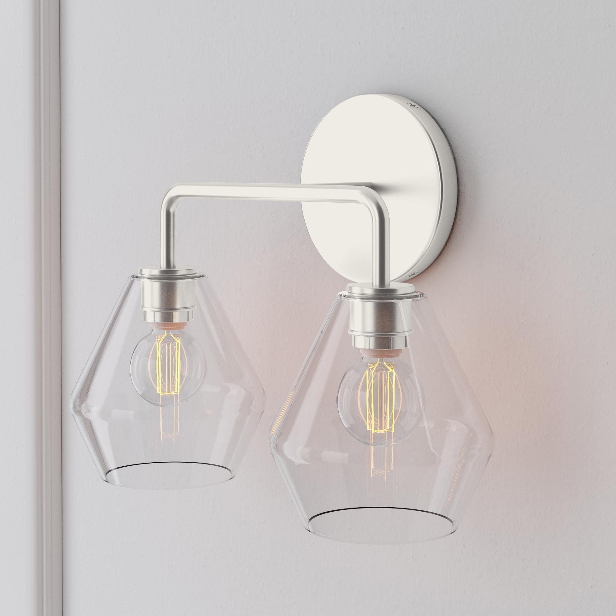 Merin Multi Head Dressing Table Wall Lamp - Metal And Glass Sculptural Lamp K1240