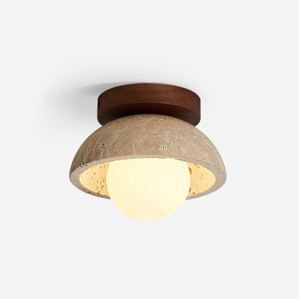 Wabi-Sabi Style Travertine Ceiling Light K592