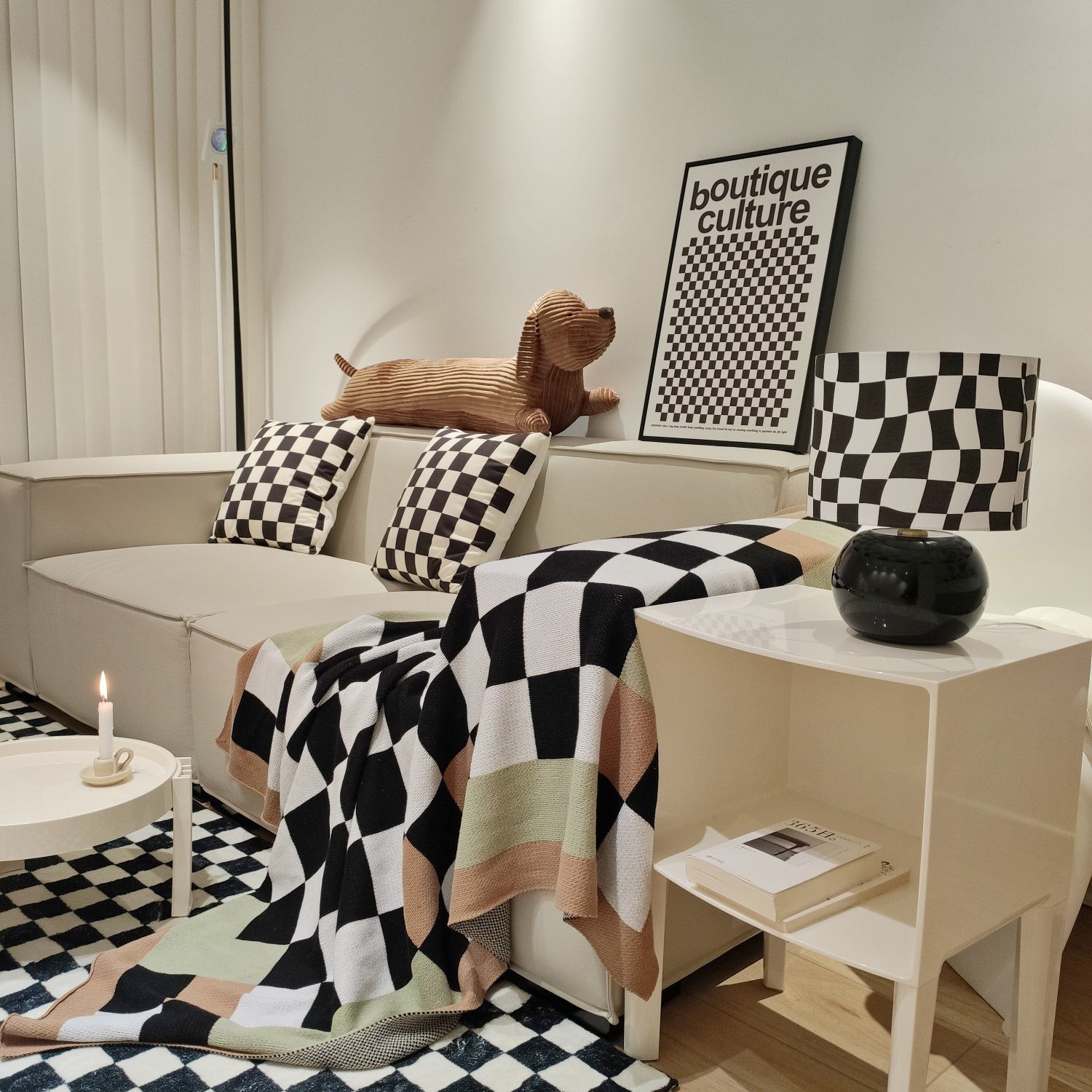 Checkerboard Table Lamp K992