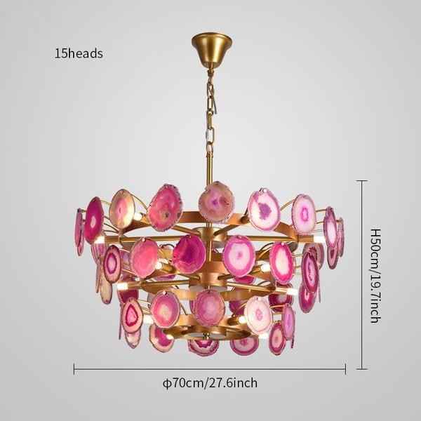 Slice Agate Chandelier/ Tower