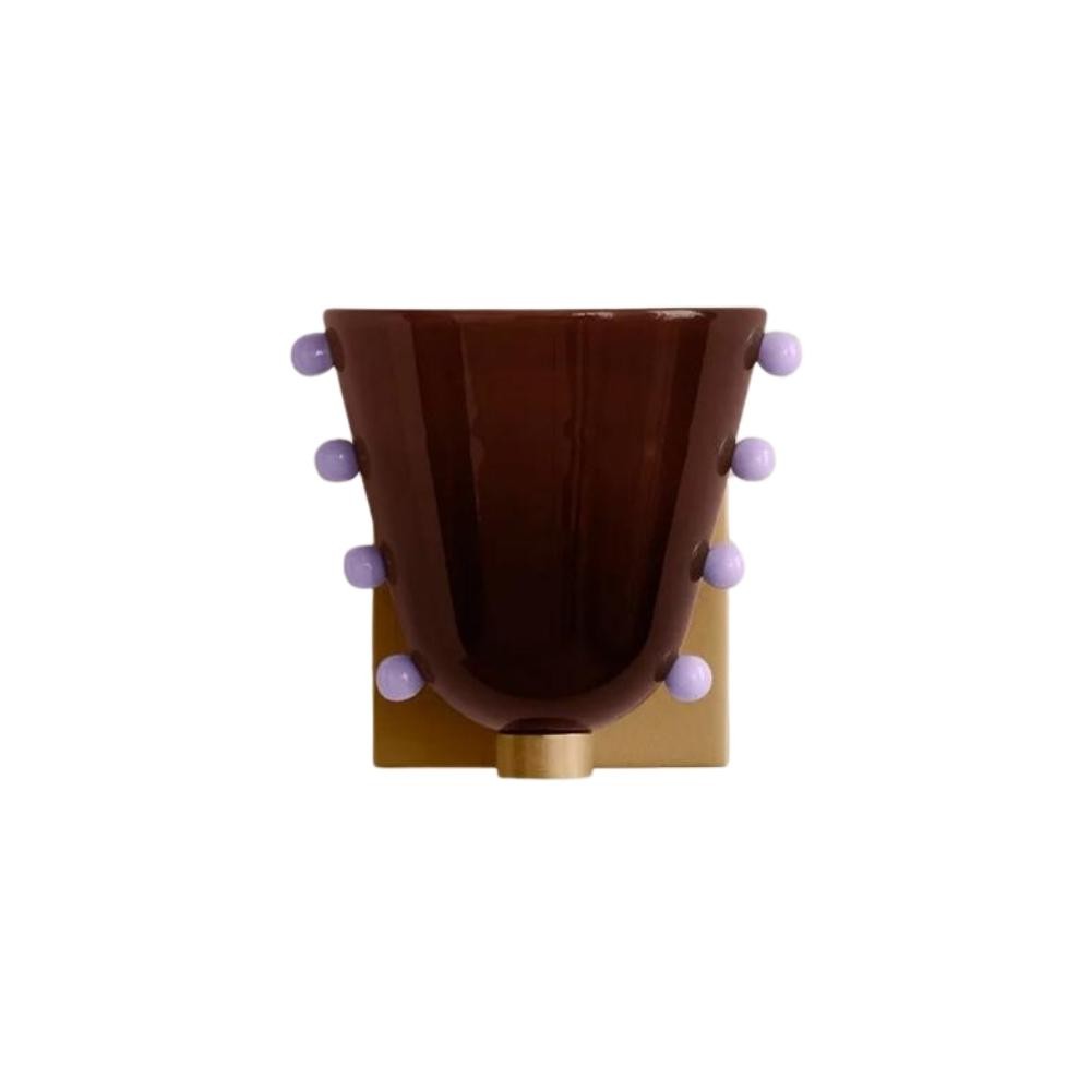 Bellina Colourful Glass Wall Light – Modern Gemma Wall Sconce For Bedroom or Hallway K1130