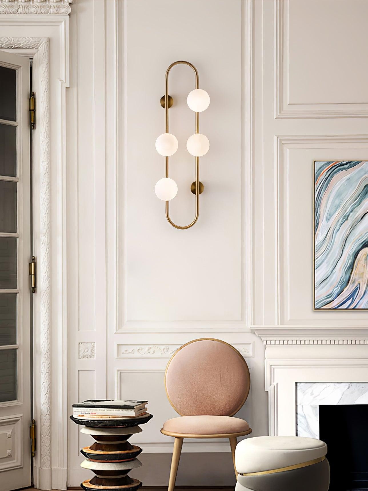 Nordic Modern Geometric Glass Globe Wall Lamp K283