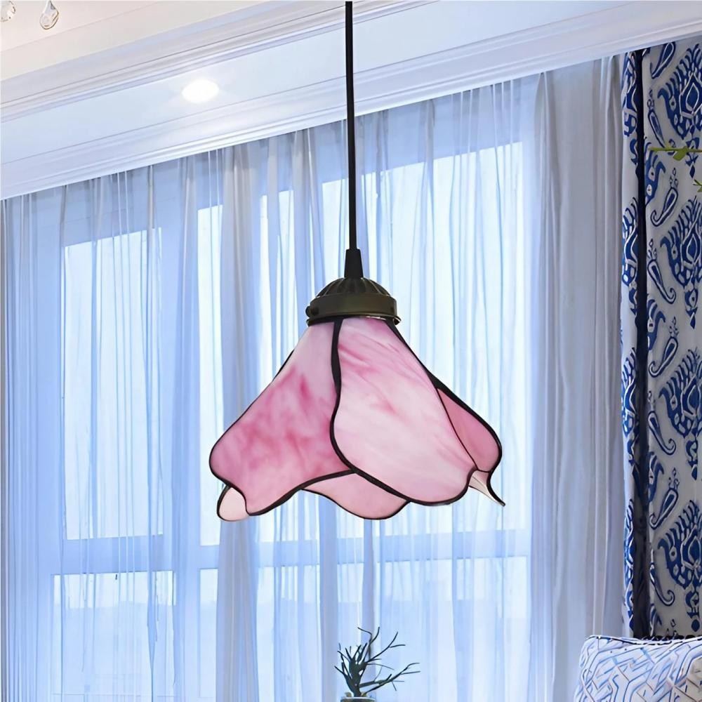 Vintage Versatile Flower Glass Pendant Light K31