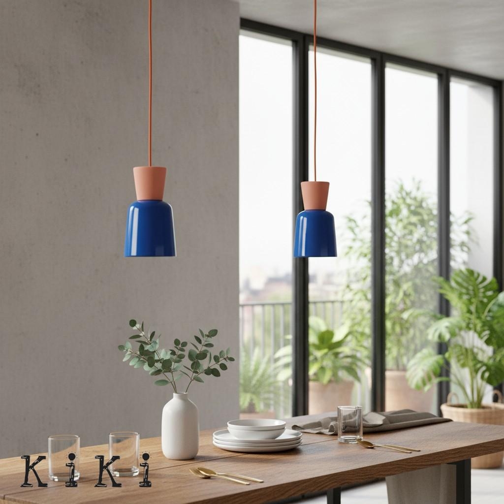 Chromara Retro Modern Colorful Bowl Pendant Light - Kitchen Island Decorative Lighting K2329