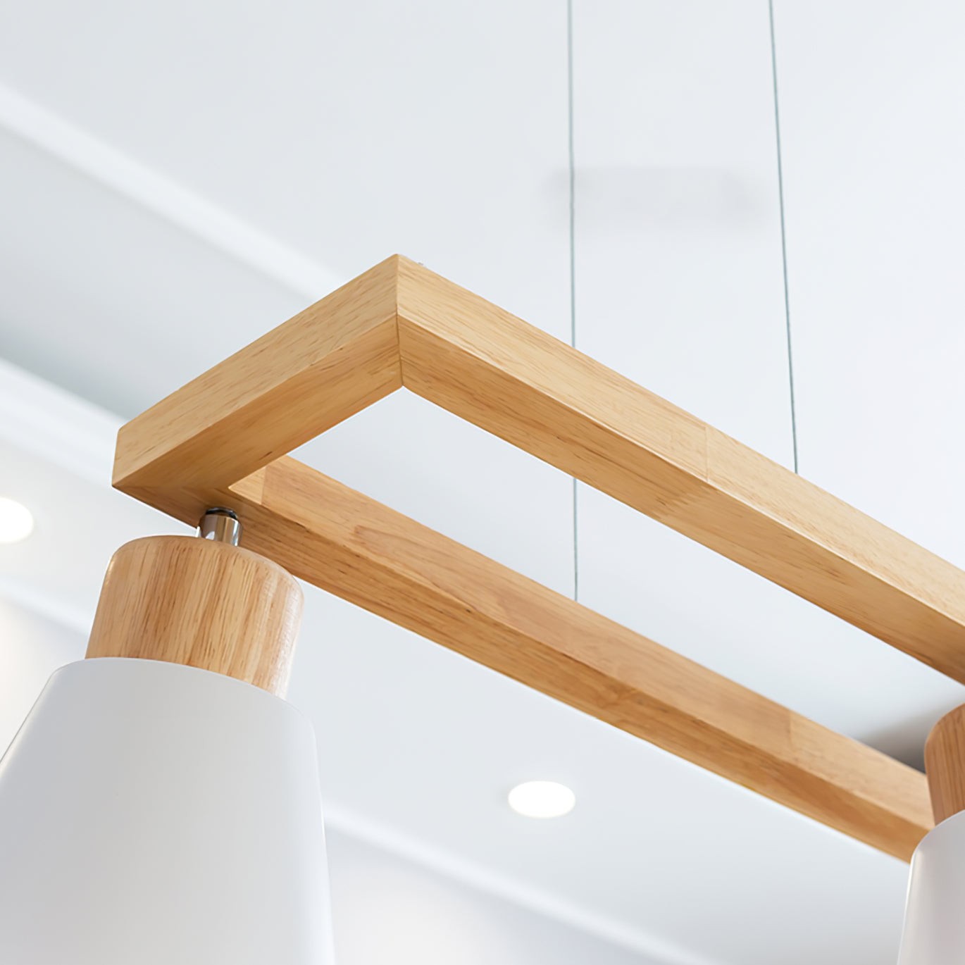 Cone Wood Chandelier K1001