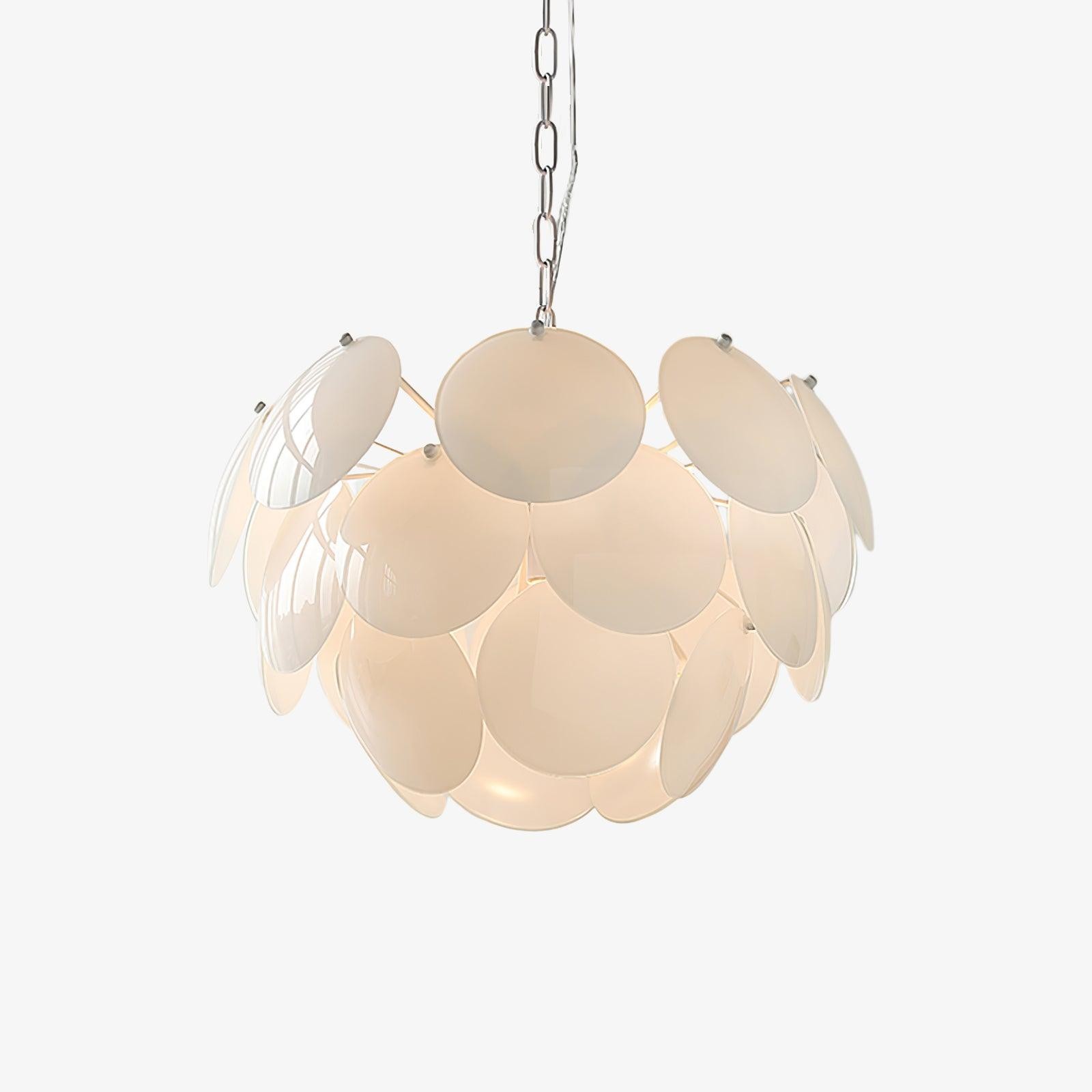 Luxury Fashion Luminous Petal Glass Chandelier K473