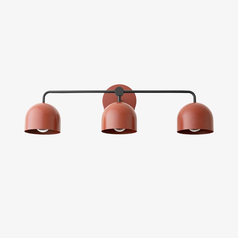 Metio Dome Farmhouse Vanity Wall Lamp - Colorful Dome Wall Sconce for Dressing Room K1596