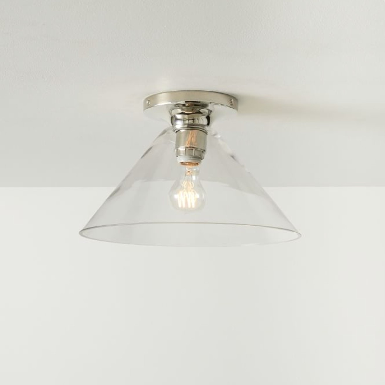 Conica Cone Flush Mount – Glass Ceiling Light for Modern Spaces K1396