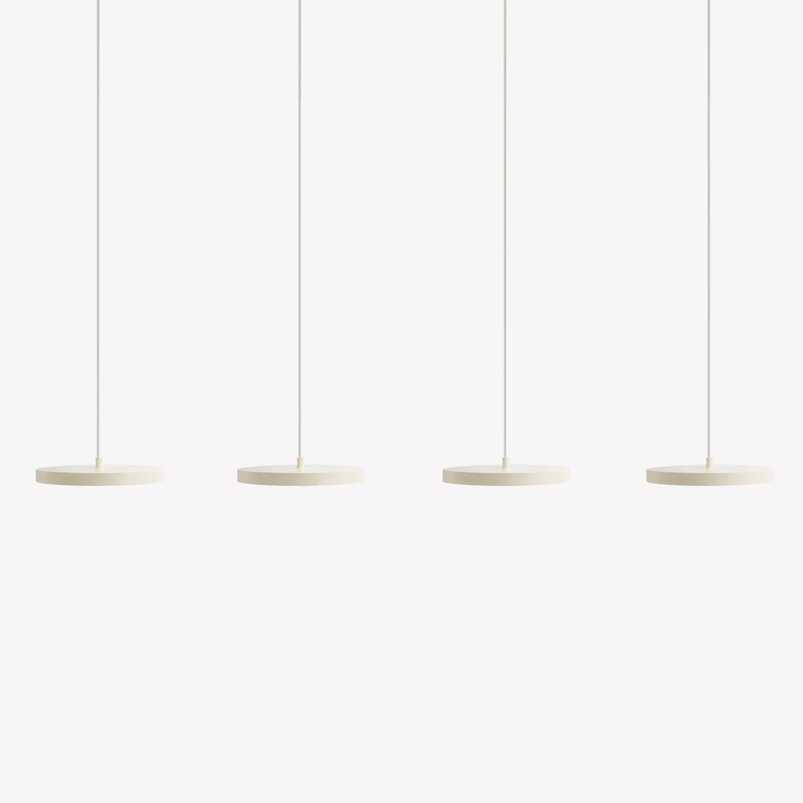 Modern Round Disc Flat Pendant Light - Multi-Light Pendant With LED Light K1555