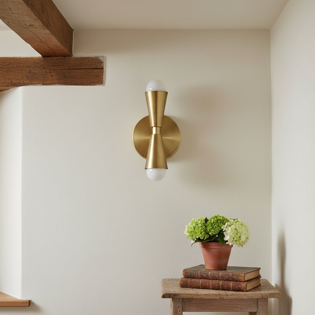 Pyralis Modern Style Metal Cone Wall Sconce - Stylish Lighting for Vanity K1479