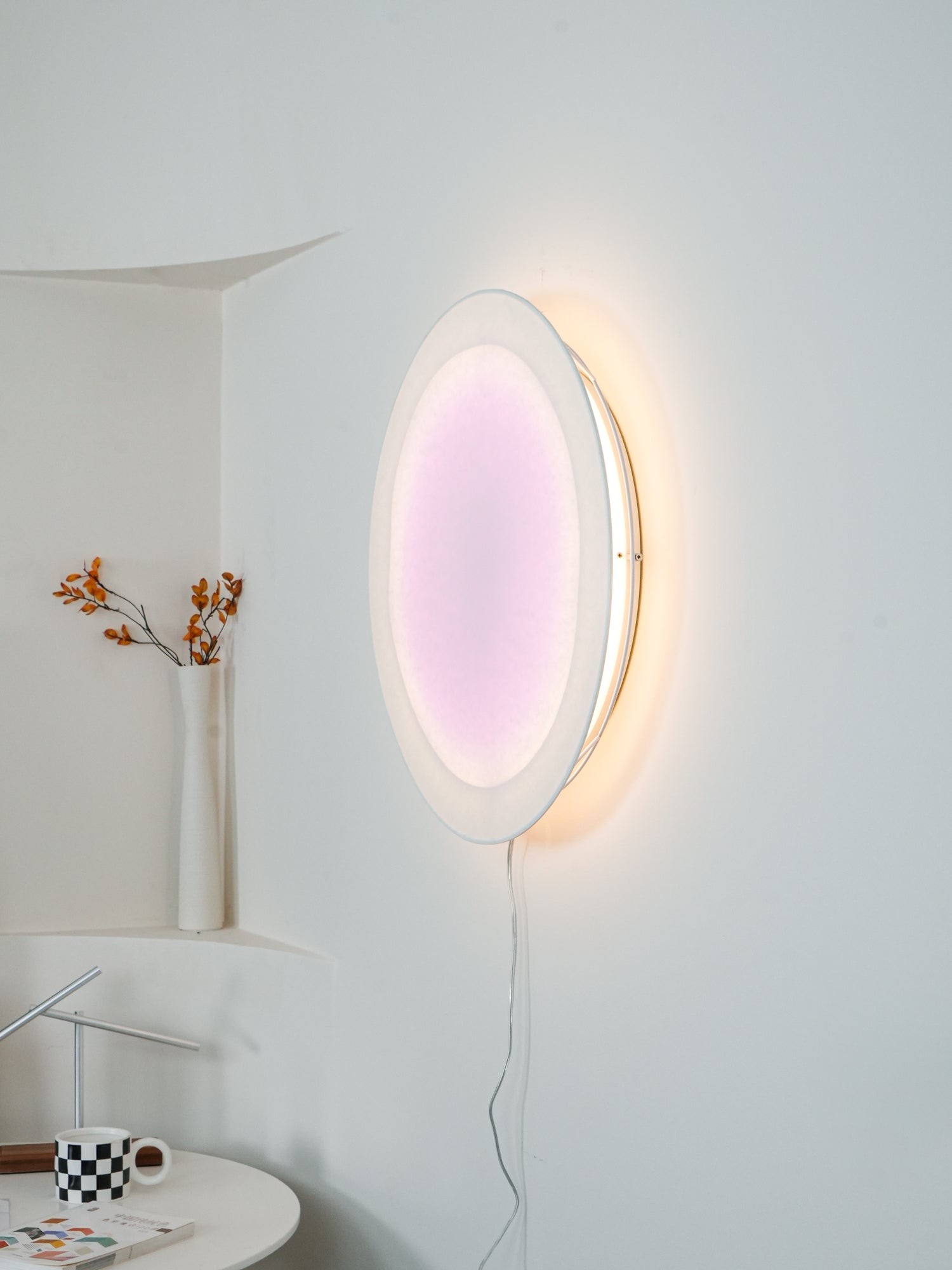 Modern Simple Plug-In Round Wall Lamp K867