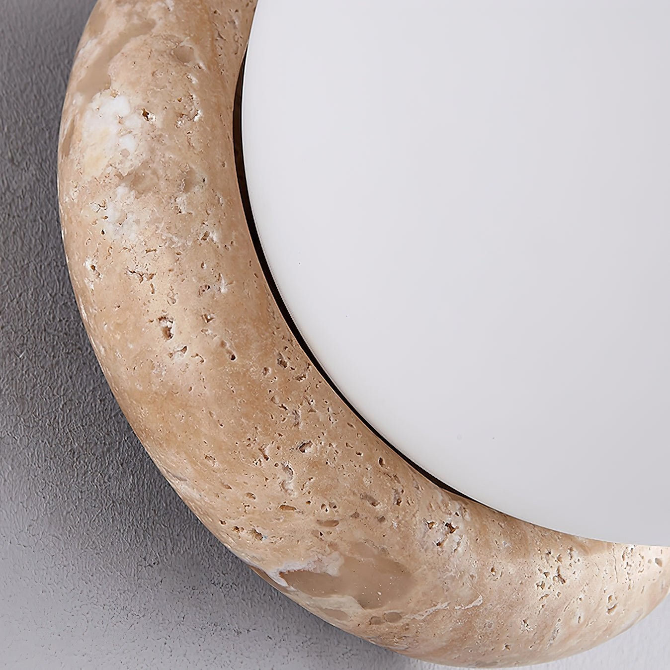 Japanese Style Wabi-Sabi Travertine Spherical Wall Lamp K243