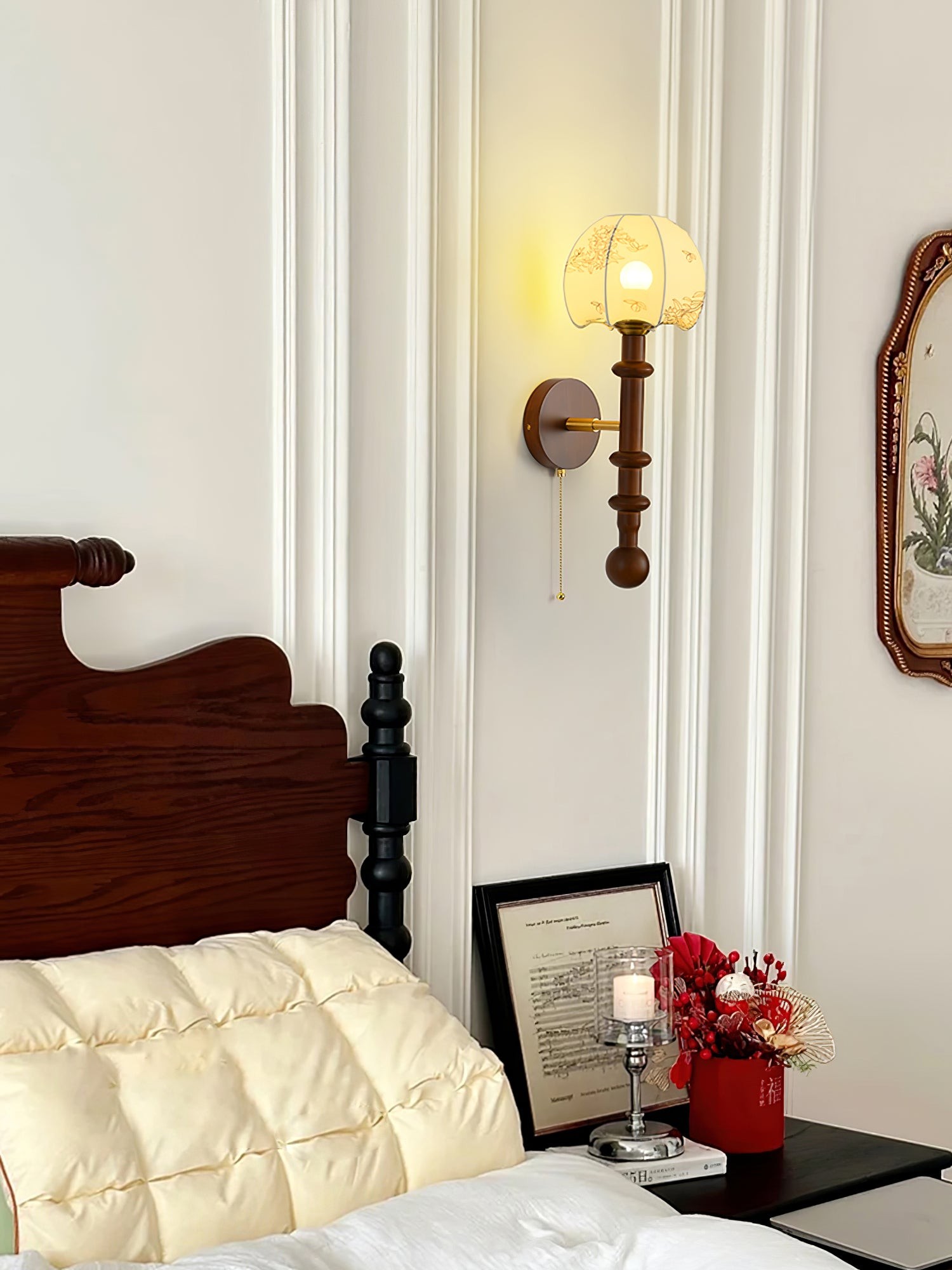 Retro Solid Wood Series Wall Lamp K638