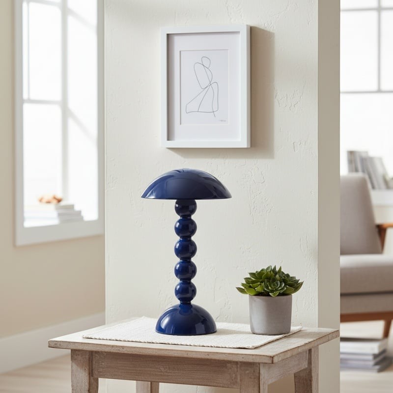 Modo LED Table Lamp - Orb-Stacked Base Mushroom Shade Perfect for Living Room or Bedroom K1669