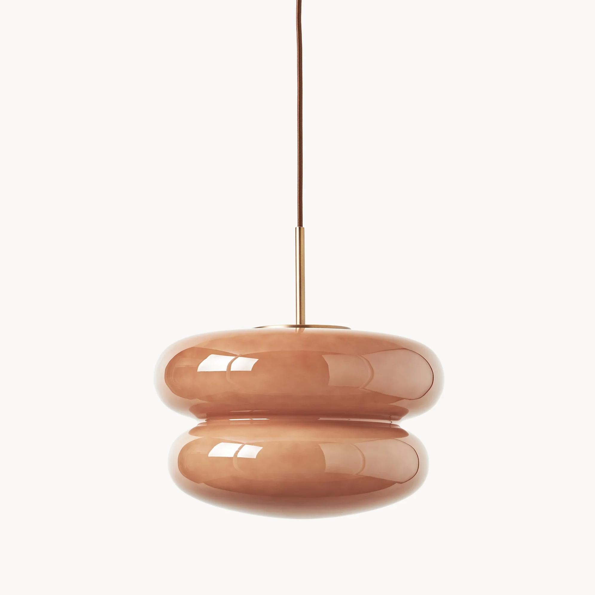 Orra Modern Opal Shade Pendant Lamp – Minimalist Glass Hanging Light For Kitchen or Bedroom K1427