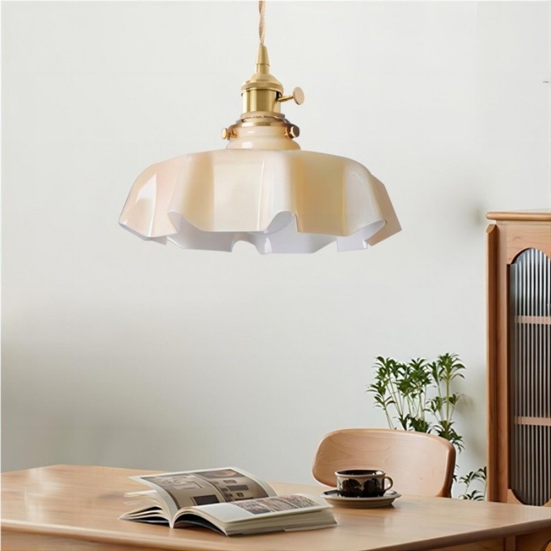 Retro Draped Flower Pendant Lamp K133