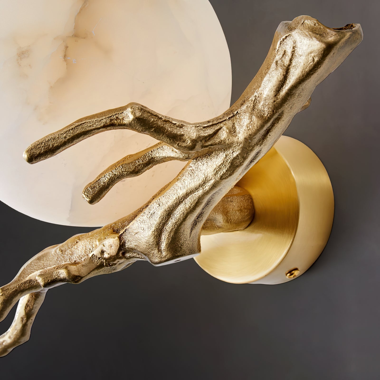 Retro Twigs Alabaster Wall Lamp D435