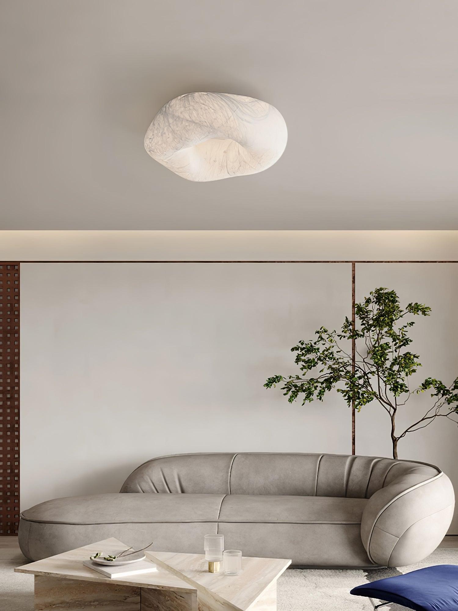 Modern Simple Silk LED Living Room Ceiling Lamp K780