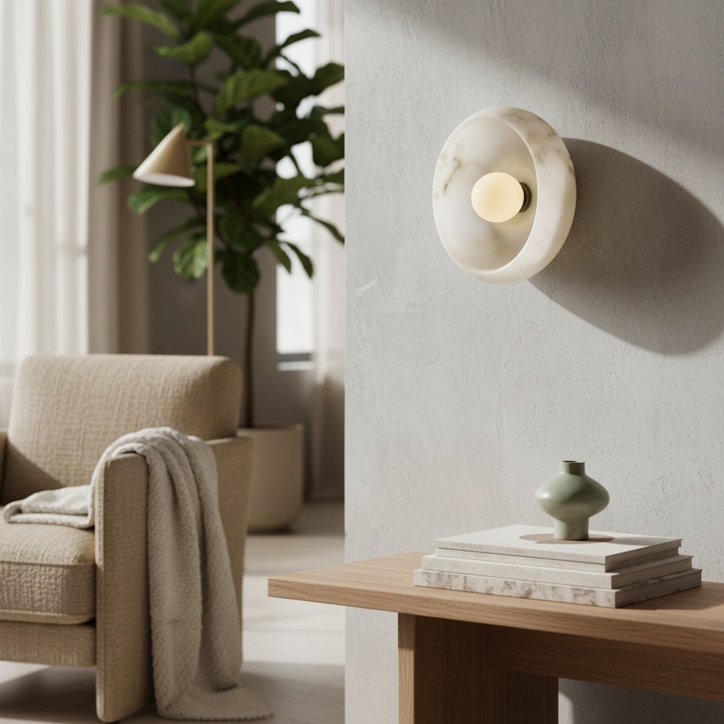 Haelen Alistair Retro Bowl Shade Wall Sconce - Decorative Wall Lighting for Hallway K1769
