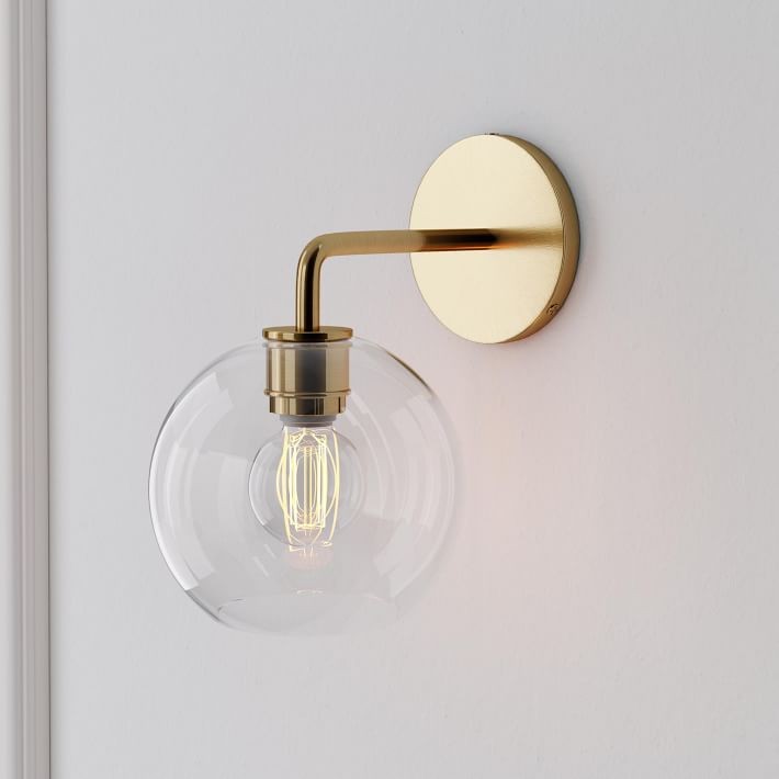 Selvion Artistic Globe Sconce Light - Handcrafted Glass Sculptural Wall Fixture K1158