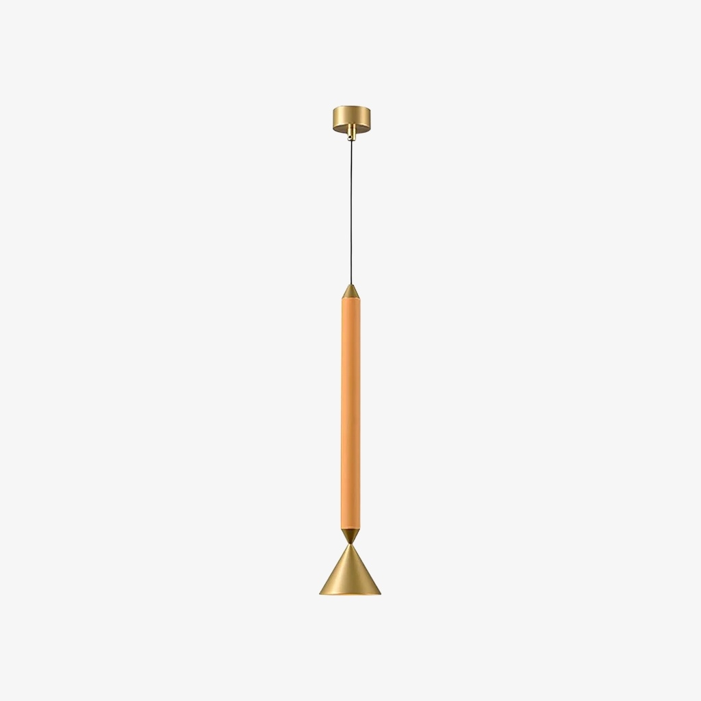 Vertara Minimal Cone Pendant Light - Sleek Architectural Hanging Lamp for Dining and Kitchen K2379