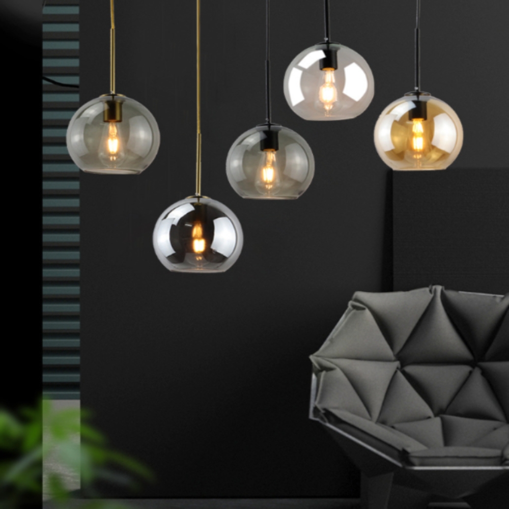 Solara Nordic Spherical Glass Pendant Light D943