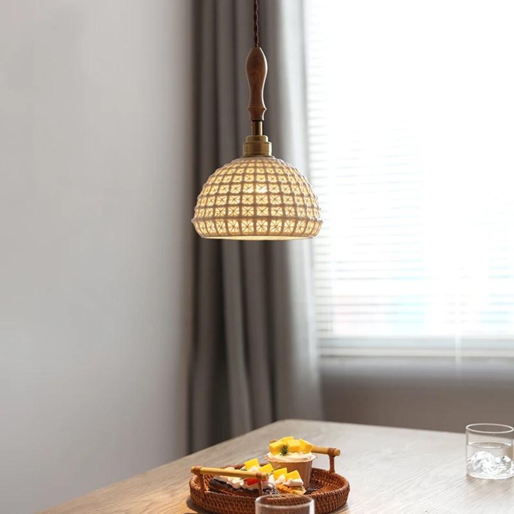 The Ceramic Braid Pendant Lamp D867