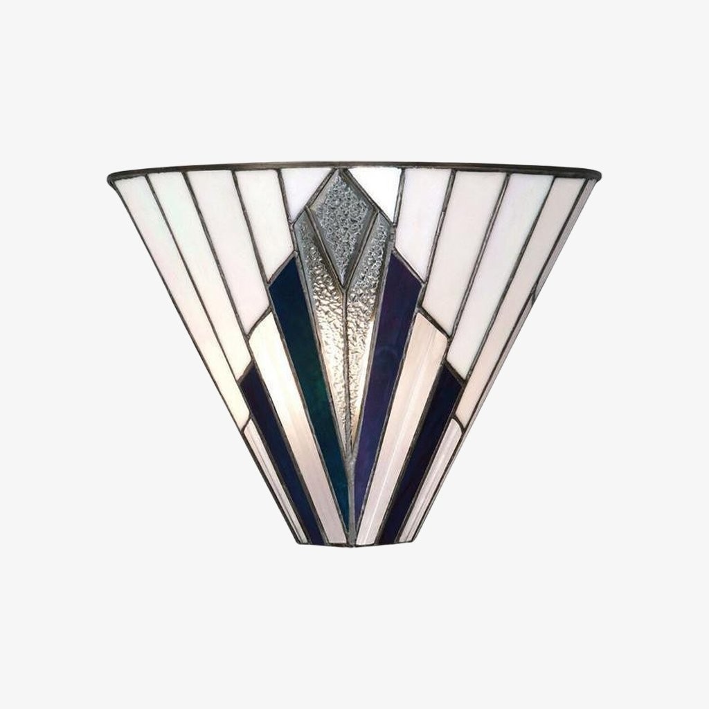 TiffStar Wall Lamp - Vintage Stained Glass for Hallways and Bedrooms K1797