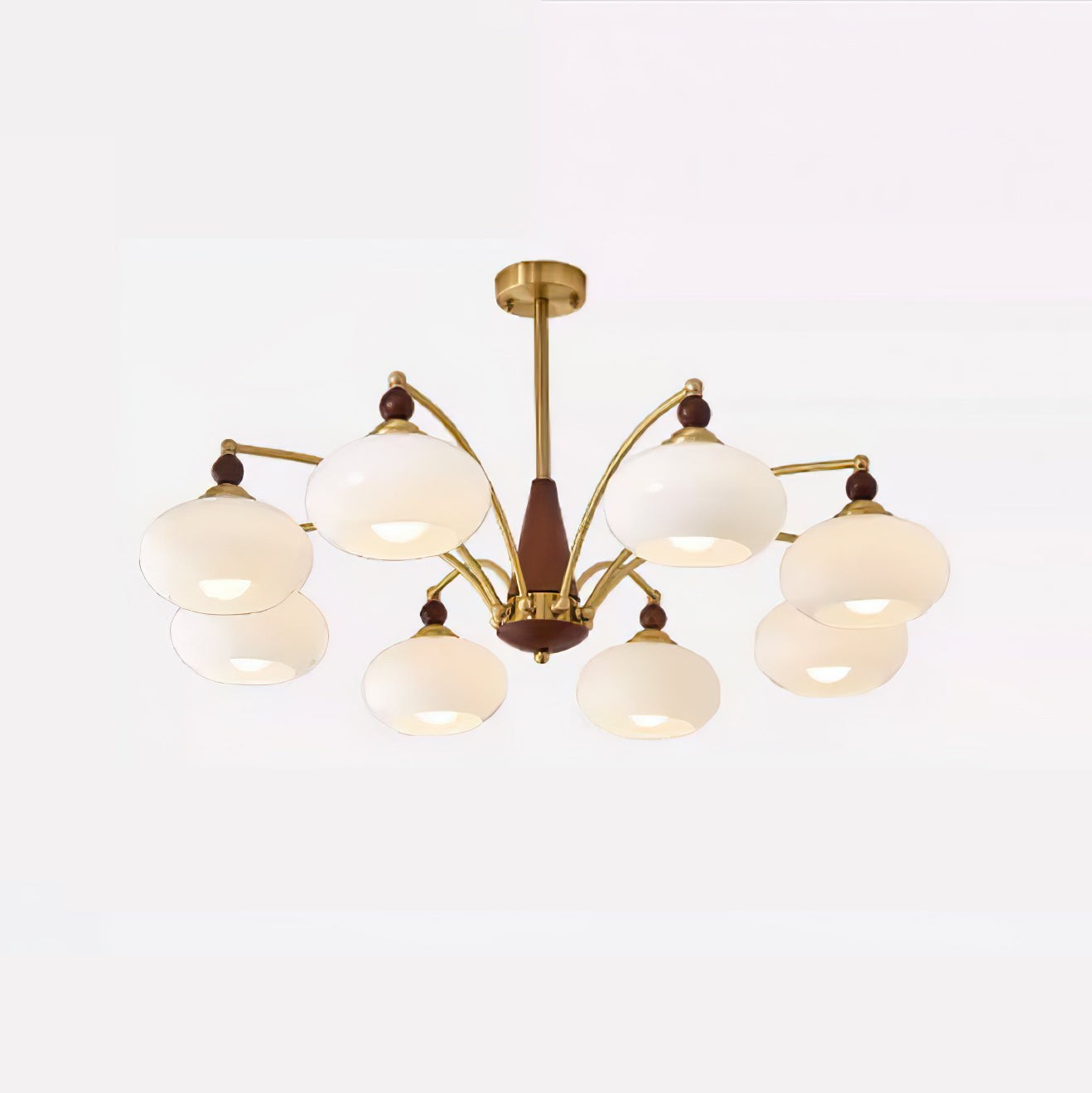 Vintage Multihead Persimmon Chandelier K623